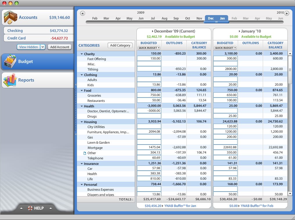 free personal budget software daily spending